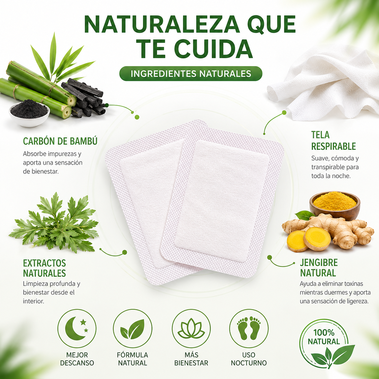Parches Desintoxicantes para Pies