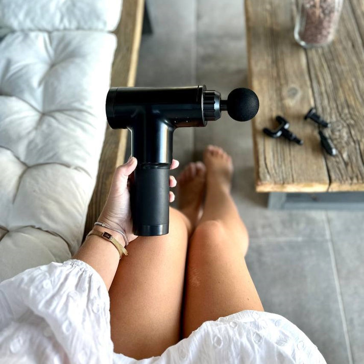 Pistola de Masaje Profesional - 4 Modos y 6 Velocidades