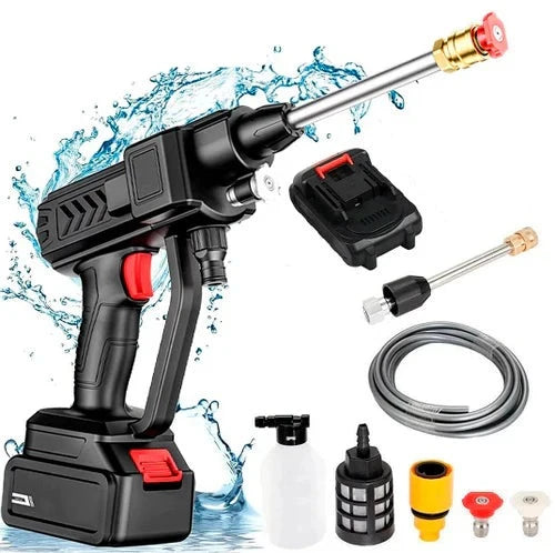 Hidrolavadora Portátil de Alta Presión 48v + 2 Baterias + Maletín Con Accesorios
